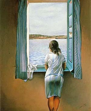 Muchacha en la ventana, Salvador Dalí. 1925